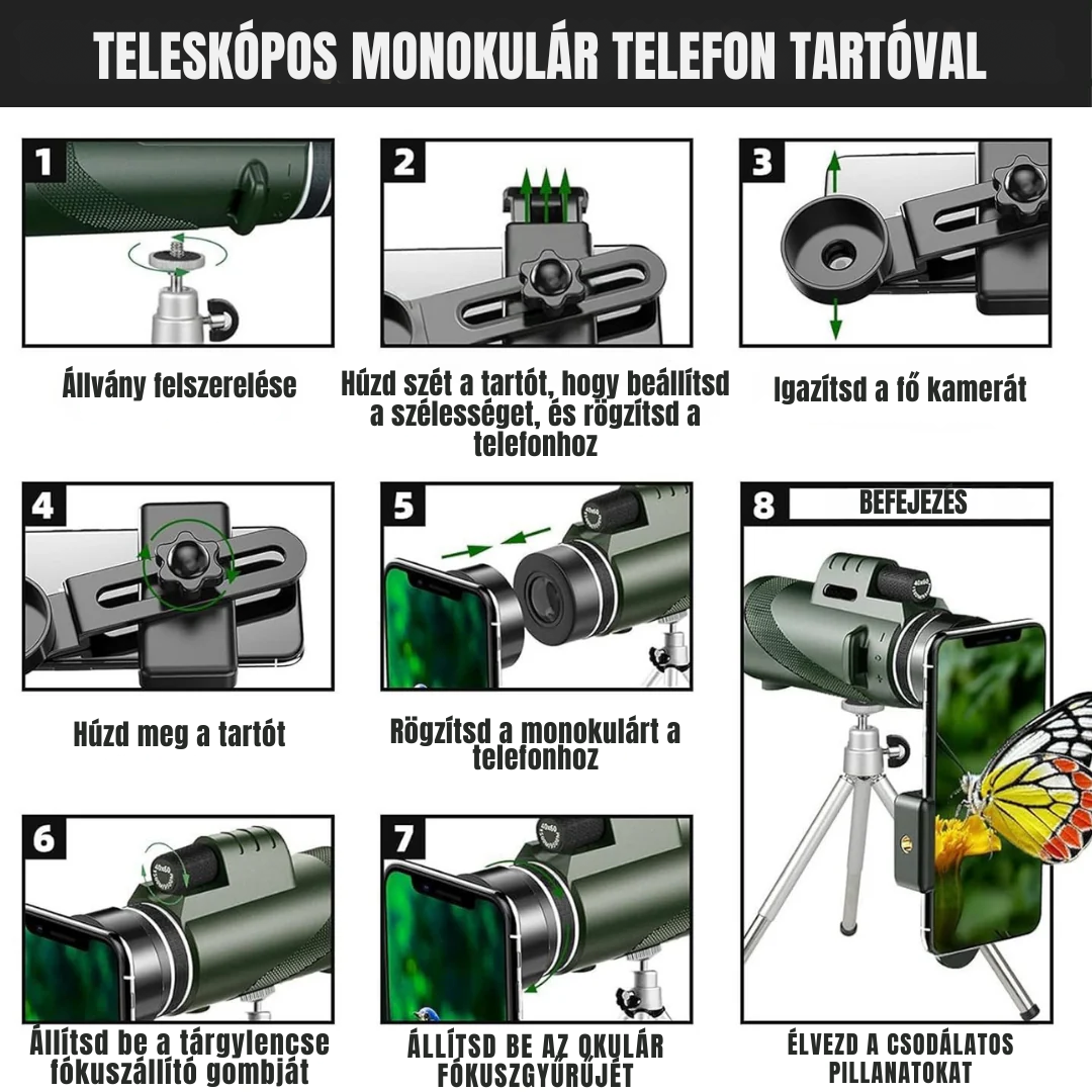 Mini Professzionális Távcső™ – Utolsó Darabok + Ajándék