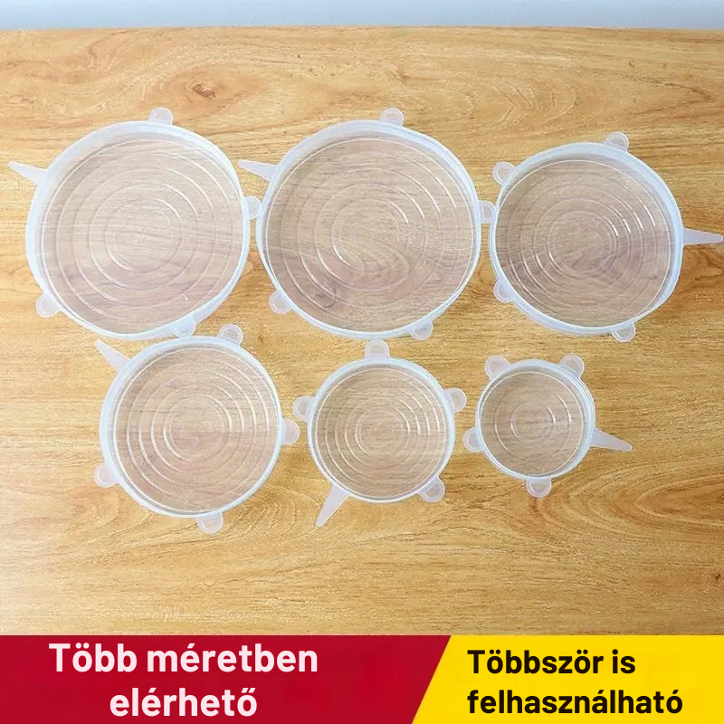 Frissentartó szilikon fedőkészlet – Most 50% kedvezménnyel! 🔥
