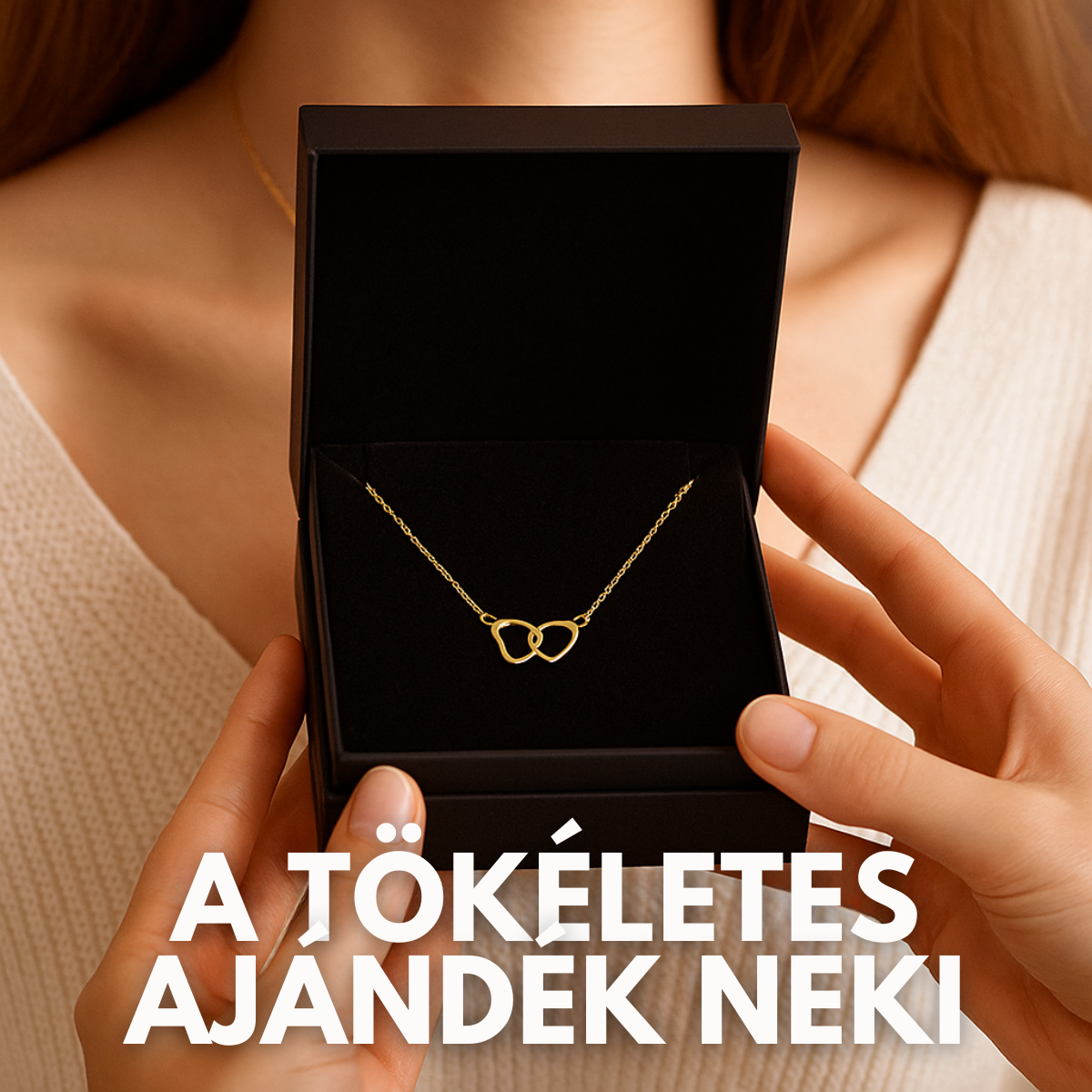 Kétszív Arany Nyaklánc™ – Az örök szerelem szimbóluma