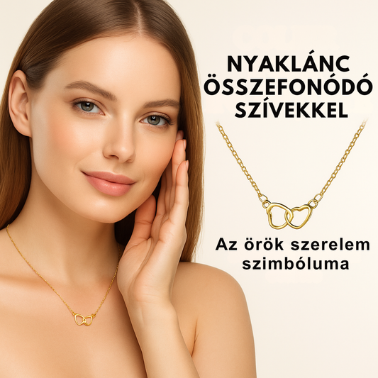 Kétszív Arany Nyaklánc™ – Az örök szerelem szimbóluma
