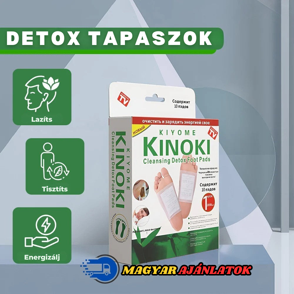 10 darabos Detox tapasz készlet – Natural Kinoki™