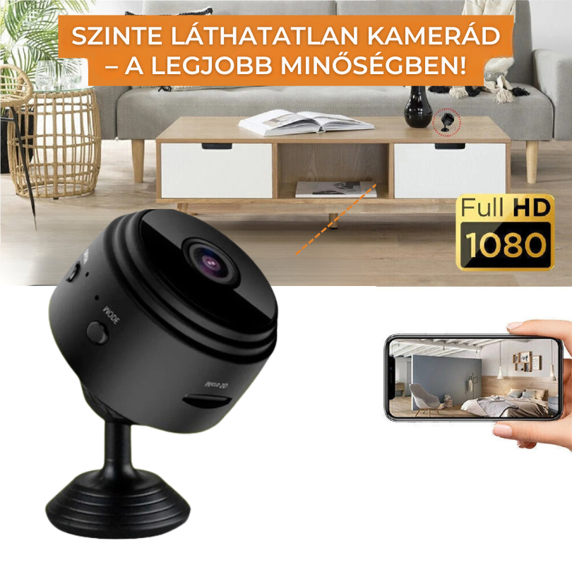 (VÁSÁROLJ 1-ET, KAPJ 2-T) Mini Biztonsági Kamera PRÉMIUM – InvisiCam™ [ULTRA HD]