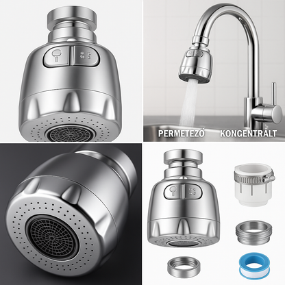AquaFlex™ – Állítható, 2 Módú Vízszűrős Csapfej
