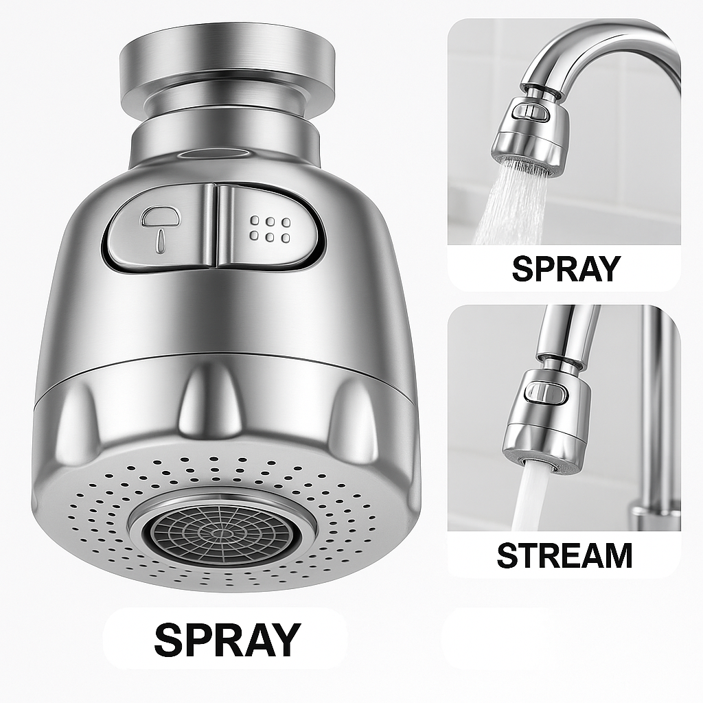 AquaFlex™ – Állítható, 2 Módú Vízszűrős Csapfej