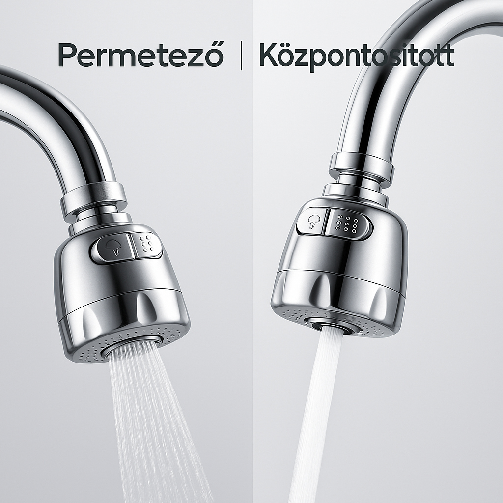 AquaFlex™ – Állítható, 2 Módú Vízszűrős Csapfej