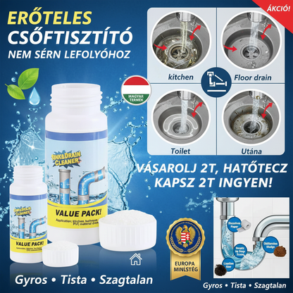 🔥 AKCIÓ: 2-t fizet, 4-et kap! – Extra erős csőtisztító és szagtalanító